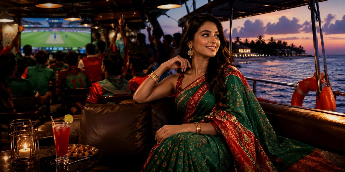 কক্সবাজার সৈকতে ক্রিকেট বেটিং মোবাইলে উপভোগরত ব্যক্তি
